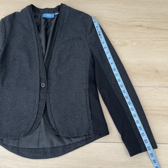 Simply Vera Vera Wang Wool Blend Office Blazer Size Petite Large / Dark Academia - Picture 11 of 14